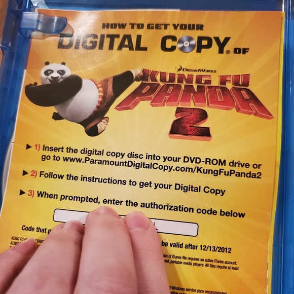 Kung Fu Panda 2 (Blu-ray, 2011)+ DVD +Digital Copy 2 Disc's - Picture 4 of 6